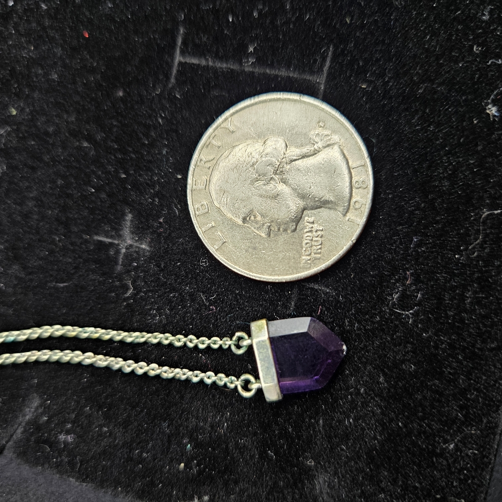 Amethyst Pendant Necklace
